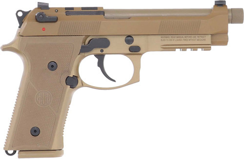 BERETTA M9A4 G 9MM 5.1" 10RD TAN OPTIC READY THREADED USA