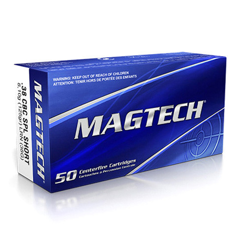 MAGTECH AMMUNITION - 38 SPL-SHORT, 125 GR, LRN, 686 FPS, 50/BX