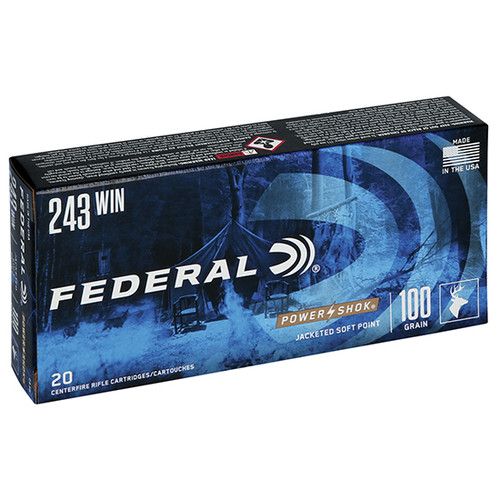 FED POWER-SHOK 243WIN 100GR SP 20/10