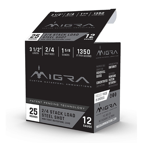 MIGRA STAXD STEEL 12GA 3.5 1-5/8OZ #2-4 25/10