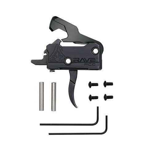 RISE RAVE PCC TRIGGER W/ ANTI-WALK PINS CURVED