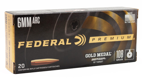 FED GOLD MEDAL 6MM ARC 108GR BERGER 20/10