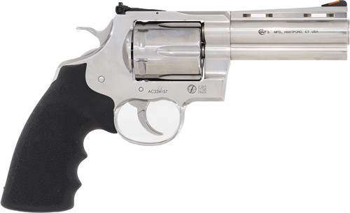 COLT ANACONDA 44MAG 4" 6RD STAINLESS RUBBER GRIPS