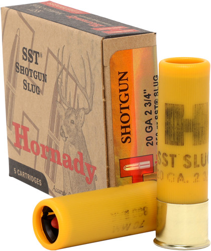 HORNADY SST 20GA 2.75" 250GR FTX SABOT SLUG 5RD 20BX/CS