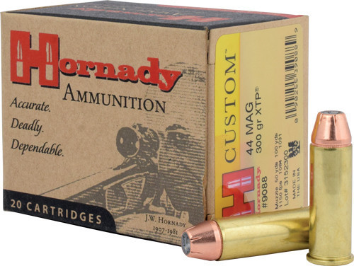 Hornady Custom Handgun Ammunition .44 Mag 300 gr XTP 1150 fps 20/ct