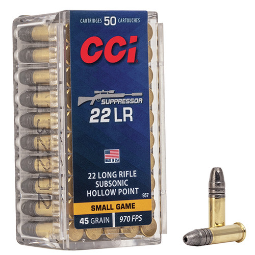 CCI 22LR SUPPRESSOR 45GR HP 50/100