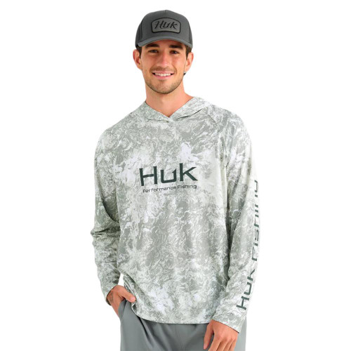 Huk Mossy Oak Pursuit Performance Hoodie MO Seagrass L