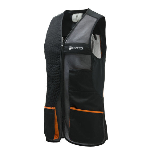 UNIFORM PRO EVO VEST - MEDIUM, JET BLACK/ORANGE