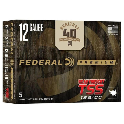 Federal Heavyweight TSS Realtree 40th Anniversary Special Edition Shotshell 12ga 3" 1-3/4oz 1200 fps #9 5/ct