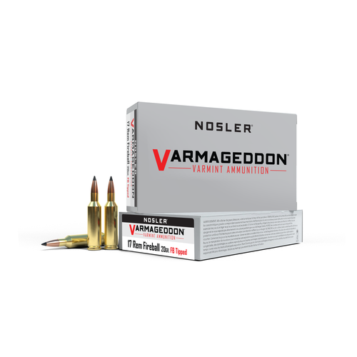 Nosler Varmageddon Rifle Ammunition .17 Rem Fireball 20 gr FB Tipped 4000 fps 20/ct