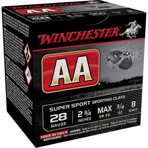 WIN AA SUPER SPORT 28GA 3/4OZ #8 25/10