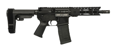 DB-15 PIST 300BLK BLK 8" SBA3300 AAC Blackout
