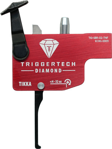 TRIGGERTECH TIKKA SINGLE STAGE BLACK DIAMOND FLAT BLACK/RED