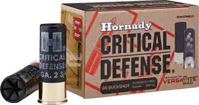 HORNADY CRITICAL DEFENSE 12GA 2.75" 00 BUCK 10RD 10BX/CS