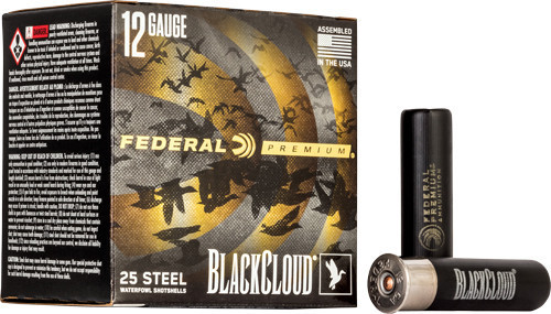 Federal Black Cloud FS Steel Shotshells 12ga. 3-1/2" 1-1/2oz #2 25/ct