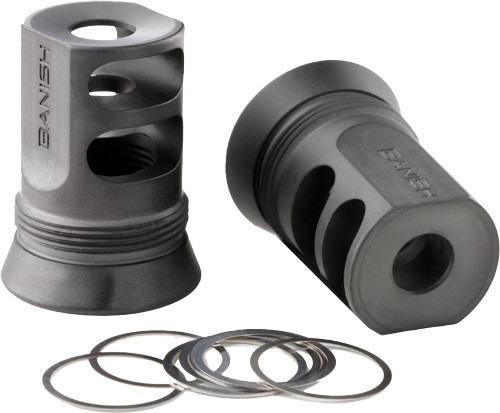 BANISH SUPPRESSORS 4673 MUZZLE BRAKE 30GOLD/46 5/8X24