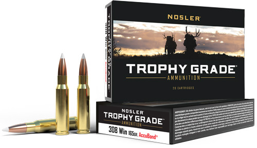 NOSLER TROPHY GRADE 308 WIN 165GR ACCUBOND 20RD 10BX/CS