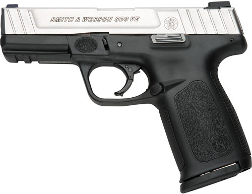 S&W SD9VE 9MM 4" FS 10-SHOT SILVER SS SLIDE/BLACK POLY S&W SD9VE 9MM 4" FS 10-SHOT SILVER SS SLIDE/BLACK POLY