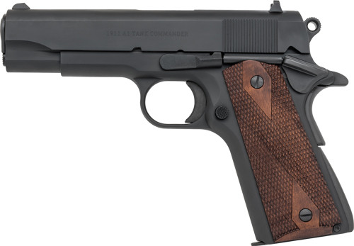 TISAS 1911 TANK COMMANDR 45ACP 4.25" BBL WOOD GRIP 7RD BLACK