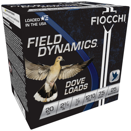 FIO FIELD DOVE 20GA 2.75 7/8OZ #7.5 25/10
