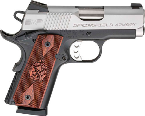 SPRINGFIELD 1911 EMP COMPACT 9MM 3" 9RD SS/COCOBOLO CA COMP