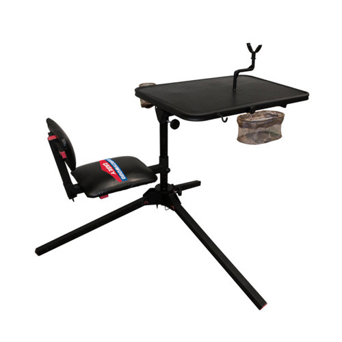 XTREME SHOOTING BENCH - BLACK, 23" W X 34" L