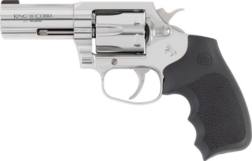 COLT KING COBRA 357MAG 3" 6RD BRUSHED STAINLESS BLACK GRIPS