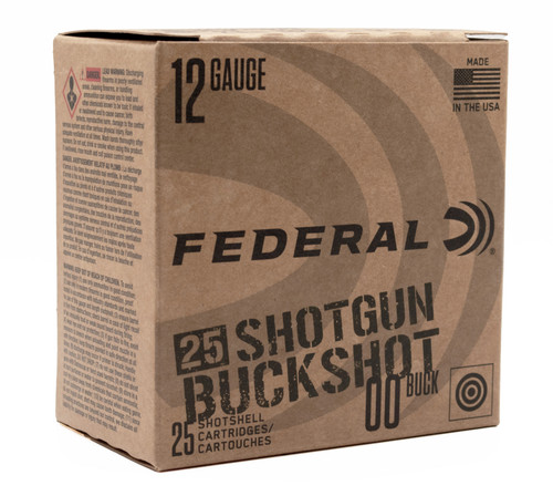 FED BUCKSHOT 12GA 2.75 9P #00 25/10