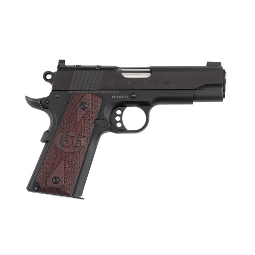 Colt Optic Ready Lightweight Commander Handgun .45 ACP 8rd Magazine 4.25" Barrel Black with Rosewood Grips