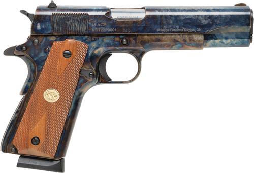 CHIAPPA 1911 FIELD GRADE 45ACP 5" FS 8rd CASE COLORED