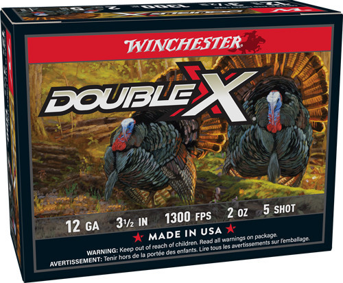 Winchester Double X Turkey Load Shotshells 12 ga 3" MAX 1-3/4 oz #5 1300 fps 10/ct
