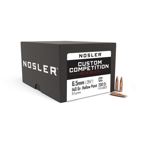 Nosler Custom Competition Rifle Bullets 6.5mm .264" 140 gr HPBT 250/ct