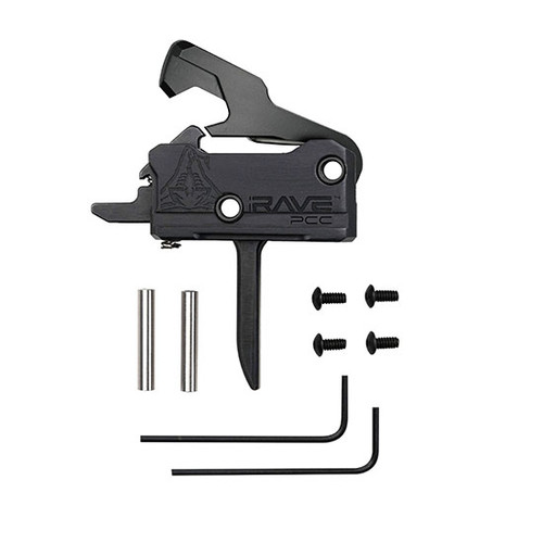 RISE RAVE PCC TRIGGER W/ ANTI-WALK PIN FLAT