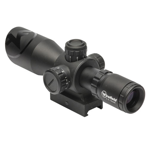Firefield Barrage Rifle Scope - 2.5-10x40mm Illuminated Mil-Dot Reticle Black Matte