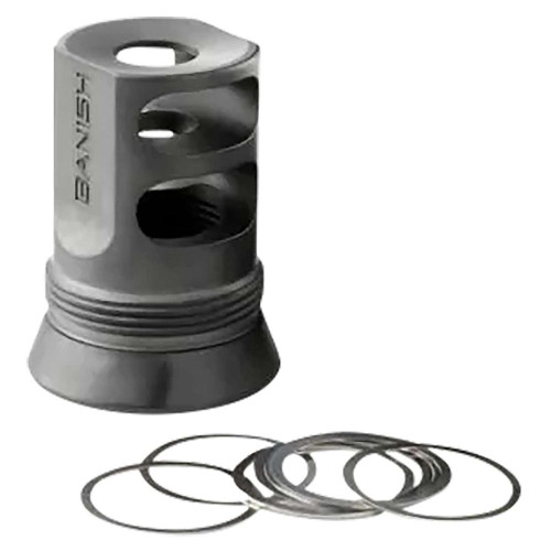 Banish 4581 30-Gold Muzzle Brake 5/8x24 Black