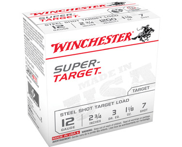 WIN SUPER TARGET 12GA 2.75 1-1/8OZ #7 25/10