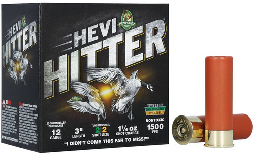 HEVI HITTER 12GA 3 1.25OZ #2 STEEL 25/10
