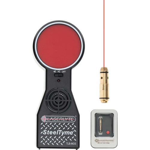 Laserlyte Laser Cartridge Trainer and Bore Sight and SteelTyme Target 9x19