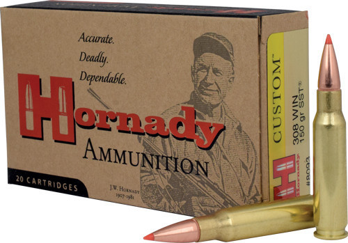Hornady Custom Rifle Ammunition .308 Win 150 gr SST  - 20/box