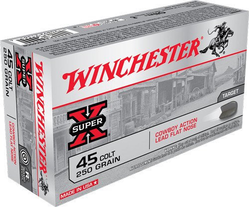 Winchester Cowboy Load Handgun Ammunition .45 Colt 250 gr. LRN 750 fps 50/ct