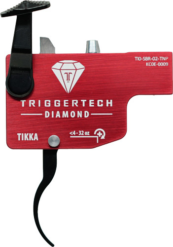 TRIGGERTECH TIKKA SINGLE STAGE BLACK DIAMOND CURVED BLK/RED