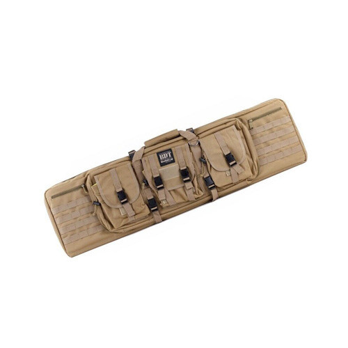 TACTICAL DOUBLE RIFLE BAG - TAN, 13”H X 43”W X 4”D
