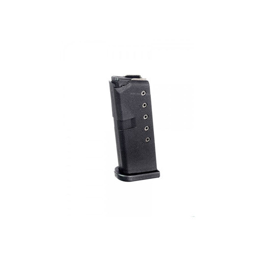 GLOCK 42 MAGAZINE - .380 ACP, 6RD, BLACK POLYMER