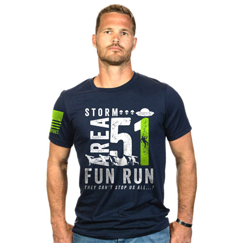 STORM AREA 51 FUN RUN T-SHIRT - NAVY - SMALL