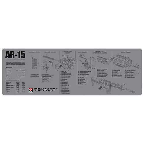 TEKMAT GUN CLEANING MAT AR15 GREY