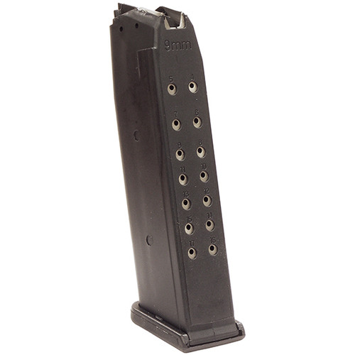 RWB MAG GLOCK 17 9MM 17RD STEEL LINED BLK