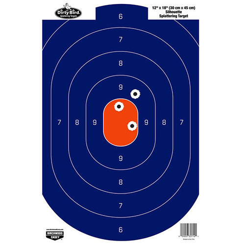 BC DIRTY BIRD SILHOUETTE BLUE ORANGE 12X18 8PK