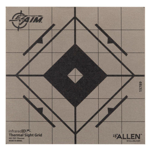 Allen EZ Aim Adhesive Thermal Sight Grid Paper Target 6"