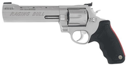 TAURUS RAGING BULL 44MAG 6.5" VENT RIB AS 6-SHOT SS RUBBER