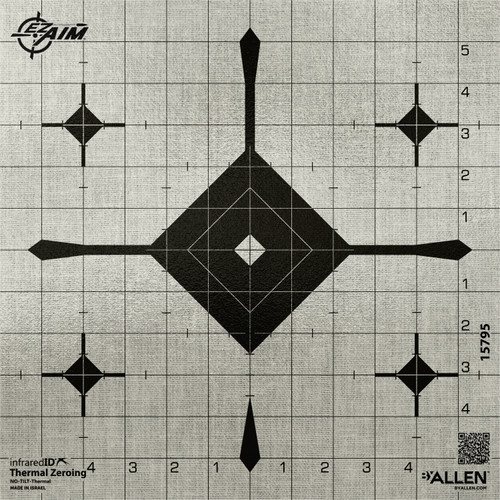 ALLEN EZ AIM THERMAL ID GRID BULLSEYE 12 TARGET
